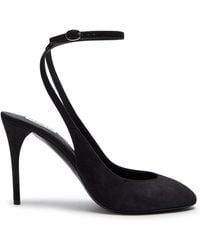 Alaïa - Decollete 90 Suede Slingback Pumps - Lyst