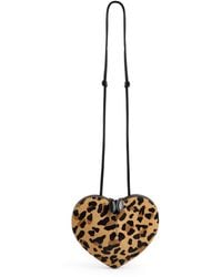 Alaïa - Le Coeur-Print Calf Hair Crossbody Bag - Lyst