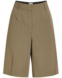 TOTEME - Tailored Woven Shorts - Lyst