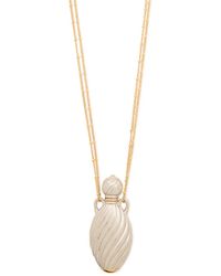 Chloé - Chloé Mirror Two-Tone Pendant Necklace - Lyst