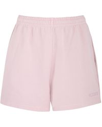 ROTATE SUNDAY - Logo-Embroidered Cotton Shorts - Lyst