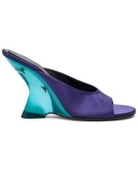 Dries Van Noten - 105 Satin Wedge Mules - Lyst
