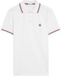 Moncler - Logo-Appliquéd Piqué Cotton Polo Shirt - Lyst