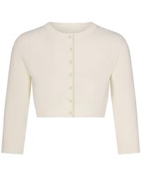 Skims - Cropped Knit Cardigan - Lyst