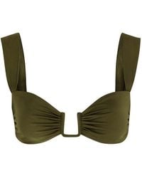 Away That Day - Cannes Gathered Bikini Top - Lyst