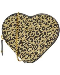 Vivienne Westwood Women's Dorset Croc Heart Cross Body Bag - Bordeaux