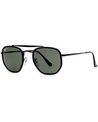 Ray-Ban - The Marshal Ii Polarised Aviator Sunglasses, Sunglasses, Metal, Dark Lenses, High End Sunglasses, 100% Uv Protection - Lyst