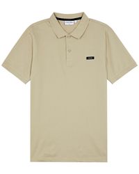 Calvin Klein - Logo Piqué Stretch-cotton Polo Shirt - Lyst