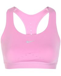 Nike - Swift Logo Stretch-Jersey Sports Bra - Lyst