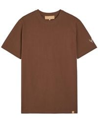 Now You Live - Arensby Logo-Embroidered Cotton T-Shirt - Lyst