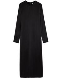 TOTEME - Satin Midi Dress - Lyst