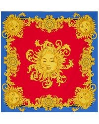 Versace - Foulard Printed Silk Twill Scarf - Lyst