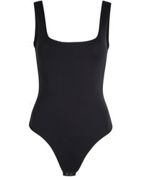 GOOD AMERICAN - Scuba Modern Tank Stretch-Jersey Bodysuit - Lyst