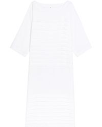 Les Vacances d'Irina - Cleo Pleated Linen Midi Dress - Lyst
