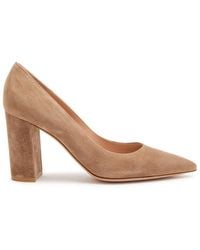 Gianvito Rossi - Piper 85 Suede Pumps - Lyst