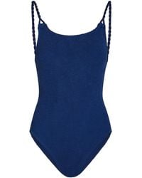Hunza G - Camille Crinkle Swimsuit - Lyst