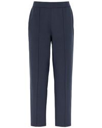 Eileen Fisher - Tapered-leg Stretch-jersey Trousers - Lyst