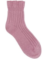 FALKE - Bedsock Rib Wool-blend Socks - Lyst