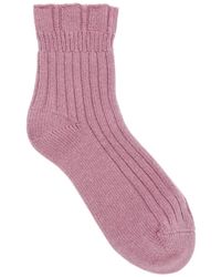 FALKE - Bedsock Rib Wool-blend Socks - Lyst