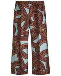 La DoubleJ - Hendrix Jacquard Flared-Leg Trousers - Lyst