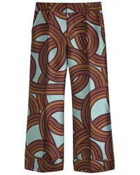 La DoubleJ - Hendrix Jacquard Flared-Leg Trousers - Lyst