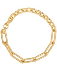 Missoma - Deconstructed Axiom 18kt -plated Chain Bracelet - Lyst