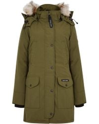 Canada Goose Trillium Olive Fur-trimmed Parka - Green
