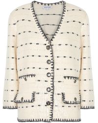 Veronica Beard - Cerani Sequin-Embellished Knitted Cardigan - Lyst