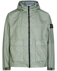Stone Island - Membrana Hooded Shell Jacket - Lyst