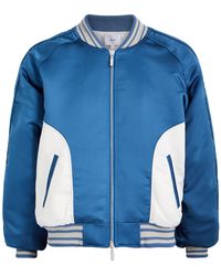 Rhude - Chamonix Ski Souvenir Satin Bomber Jacket - Lyst