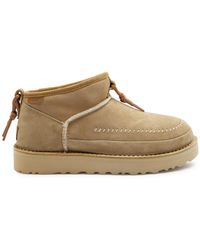 UGG - Ultra Mini Crafted Regenerate Suede Ankle Boots - Lyst