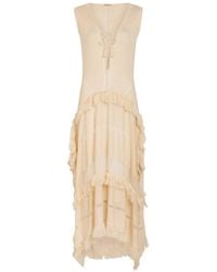 Caravana - Ladder Effect Fine-Knit Linen-Blend Maxi Dress - Lyst
