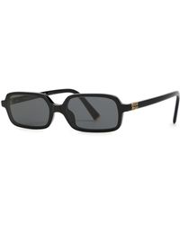 Miu Miu - Eyewear Regard Rectangle-Frame Designer Sunglasses - Lyst