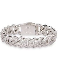 CERNUCCI - Prong Cuban 18Kt-Plated Bracelet, Bracelet - Lyst