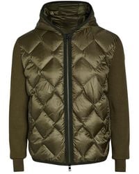 Moncler - Hooded Quilted Shell And Cotton-Blend Cardigan - Lyst