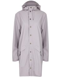 Rains - Hooded Rubberised Jacket - Lyst