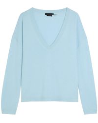 Alice + Olivia - Williams V-Neck Cashmere-Blend Jumper - Lyst