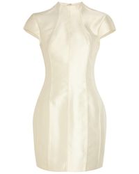 De La Vali - Zena Darted Crepe Mini Dress - Lyst