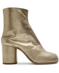 Maison Margiela - Tabi 80 Metallic Leather Ankle Boots - Lyst