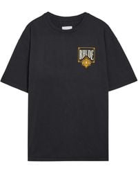 Rhude - Playing Card Printed Cotton T-Shirt - Lyst