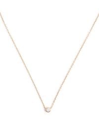 Astrid & Miyu - Essential Crystal Charm 18Kt-Plated Necklace - Lyst