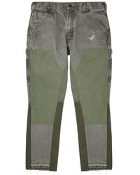 Jeanius Bar Atelier - Carpenter Panelled Straight-Leg Jeans - Lyst