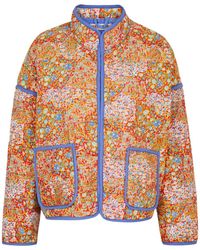 Free People - Chloe Printed Quilted Cotton Jacket - Lyst