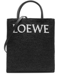 Loewe - Standard A4 Woven Raffia Tote - Lyst