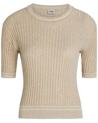 Tod's - Cropped Cotton-Knit T-Shirt - Lyst