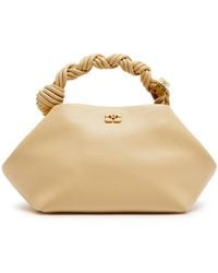 Ganni - Bou Small Leather Top Handle Bag - Lyst