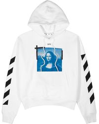 maison margiela mona lisa print sweatshirt