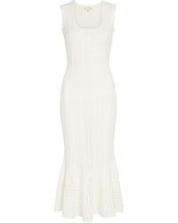 LoveShackFancy - Tayleen Pointelle-Knit Midi Dress - Lyst