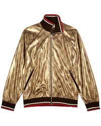 Gucci - gg-monogram Metallic Jersey Track Jacket - Lyst