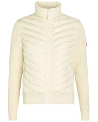 Canada Goose - Hybridge Padded Shell And Wool-Knit Jacket - Lyst